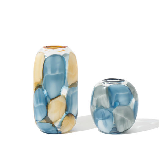 代轻奢透明淡彩玻璃花瓶水培 家居装饰品摆件客厅餐厅软装花瓶 商品图12