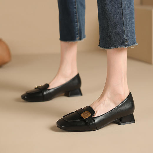 品质好货 | 索菲娅2024春秋乐福鞋时尚厚底气质高级感女鞋 SF32115707 商品图2