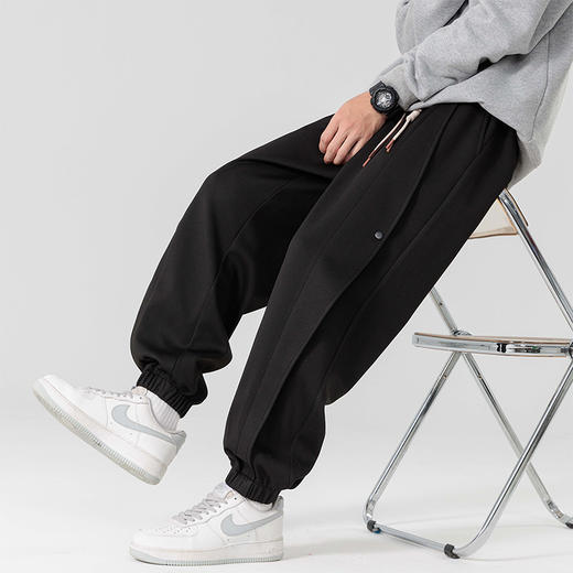 【新款DSL】大依优型大码男装束脚休闲运动裤加肥加大男裤潮流韩版卫裤 商品图7