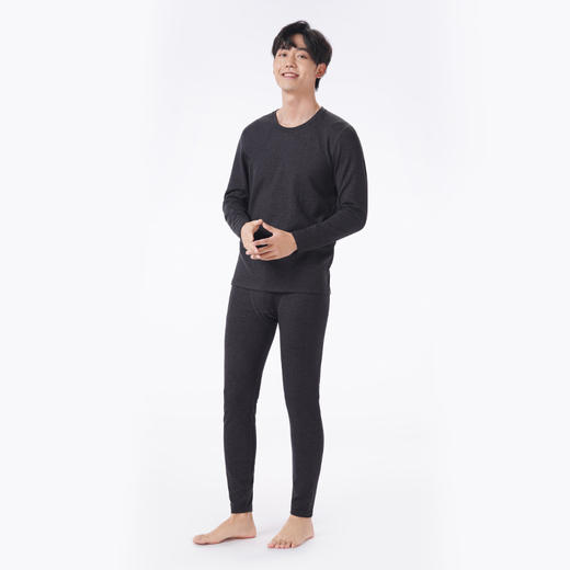 都市丽人都市锋尚保暖衣舒暖套装羊绒蛋白抗菌绒中厚男士保暖衣套装FWTAA2 商品图3