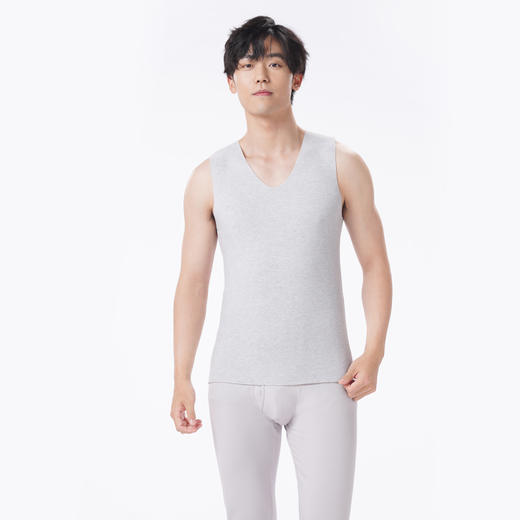 都市丽人都市锋尚保暖衣舒暖单件背心膨暖绒3.0中厚男士保暖衣保暖背心FWT4A2 商品图1