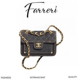 香奶奶  23S 新款丹宁牛仔邮差包