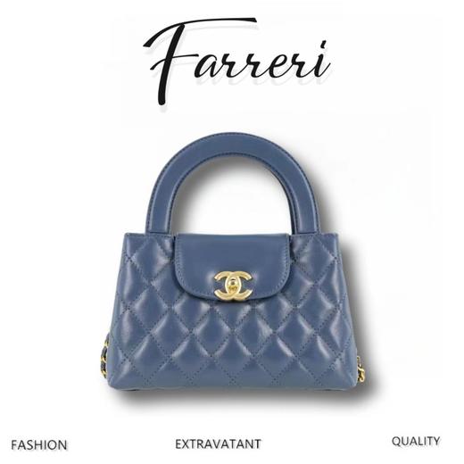 香奶奶 K Kelly手柄包 浅蓝 大号 商品图0