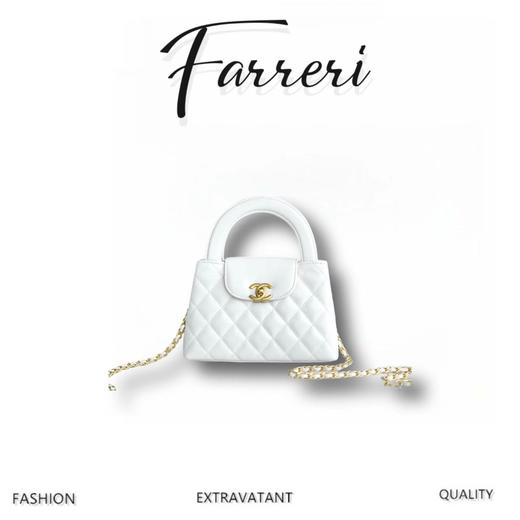 香奶奶K Kelly手柄包 白色 大号 商品图0