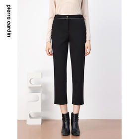 皮尔卡丹女装裤子显瘦直筒百搭气质通勤干练西裤P3334T3985B0
