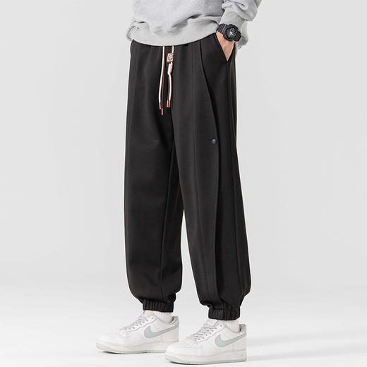 【新款DSL】大依优型大码男装束脚休闲运动裤加肥加大男裤潮流韩版卫裤 商品图0