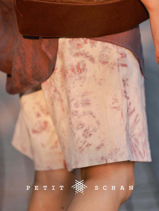 PETIT SCHAN小闪 CLO#580 Bri has bloomed flowers 布里生花 日本笼染纯棉灯芯绒直筒短裤 商品图2