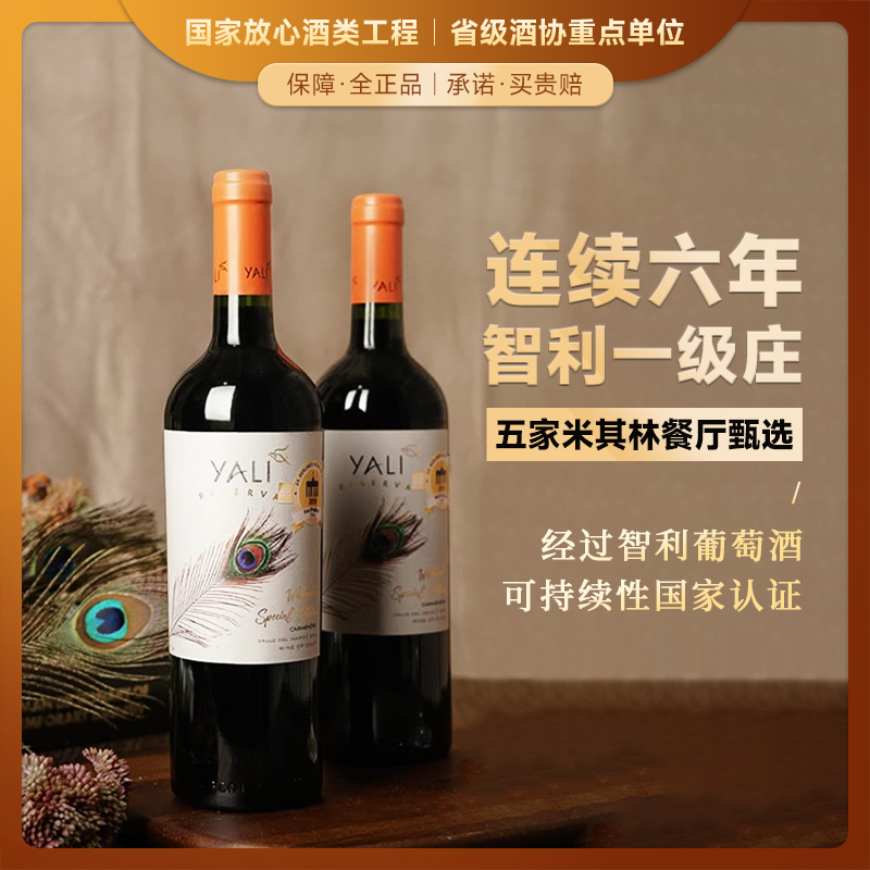 【连续六年智利一级庄】安第斯之翼 佳美娜红葡萄酒 智利中央山谷
