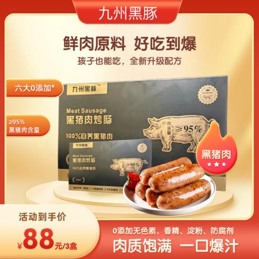 【88元到手24根】无抗黑猪肉烤肠 ≥95%黑猪肉含量 商品图0