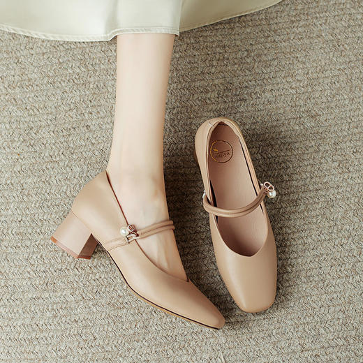 品质好货 | 索菲娅春秋2024年新款头层牛皮玛丽珍女鞋 SF42111713 商品图9