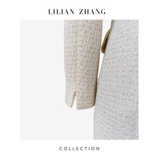 C系列——“定制”——“香氛佳人”——轻奢风—法式嵌边小香连衣裙 2401160 商品图3