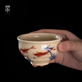 问鼎器度汝窑鹅黄青花闲意杯（芭蕉锦鸡）闲意杯（芙蓉锦鸡）（缺货）闲意杯（锦鳞碧波）（缺货）闲意杯（藤萝萦萦）（缺货）