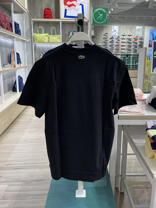 Lacoste/法国鳄鱼 男士夏季圆领纯棉宽松印花休闲短袖T恤TH0064 商品图3