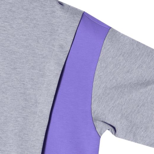 D1321秋季新款时尚撞色拼色连帽套头卫衣休闲百搭宽松潮流 商品图2