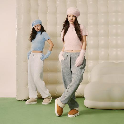 【官方直发】朴西奶酪卷麂皮绒情侣户外雪地靴女包跟冬季厚底加绒保暖靴子棉鞋 商品图4