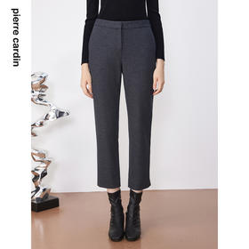皮尔卡丹女装裤子西装裤深灰色羊毛西裤时尚显瘦女裤P3325T3959H0
