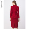 皮尔卡丹女装连衣裙假两件醋酸红色优雅场合A字裙P3314E3887T0 商品缩略图2