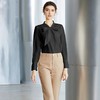 IWY/高级感黑色衬衫女蝴蝶结上衣春季长袖显瘦衬衣职场时尚通勤女装B137 商品缩略图1
