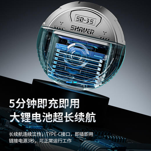 【精选】莎蒂便携式迷你电动剃须刀（两色可选） 商品图4