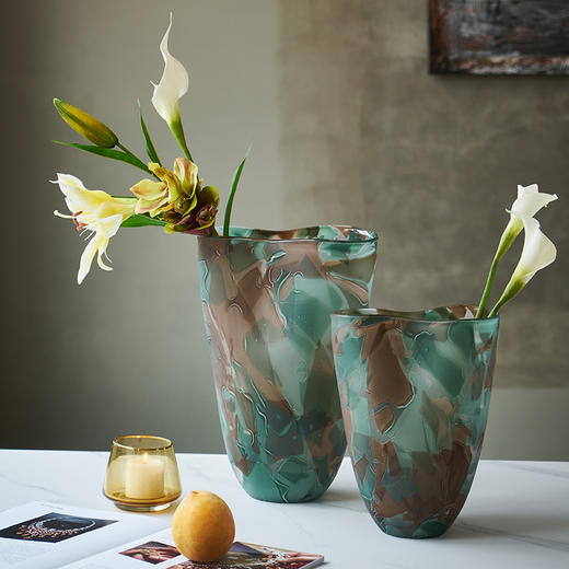 中古风玻璃花瓶花插花器摆件水果盘 商品图6