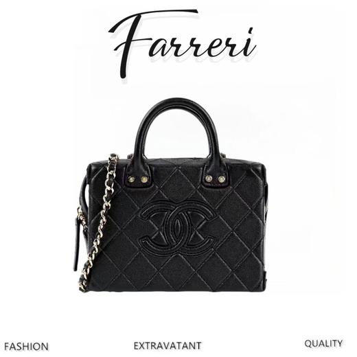 香奶奶22b 复古化妆包  正品皮黑色 商品图0