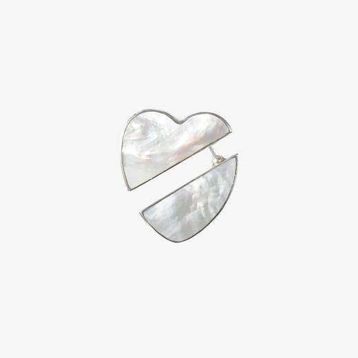 北京仓｜PLOW-Heart-贝母 耳环［日本设计师］ 商品图1