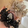 雀说 【2朵】花朵大肠发圈头绳欧根纱树叶刺绣发绳头饰B2211 商品缩略图0