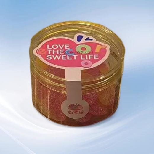 怡可诺牌橡皮糖（酸桃心形）120g/盒 商品图0