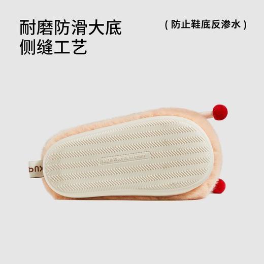 朴西红鼻子儿童棉拖鞋女孩家居室内保暖防滑冬季可爱宝宝拖鞋女童 商品图3