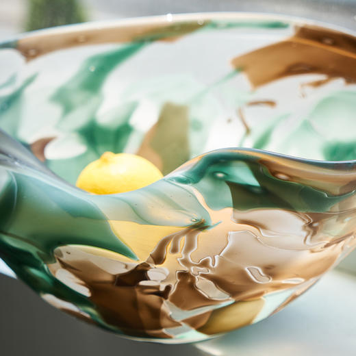 中古风玻璃花瓶花插花器摆件水果盘 商品图4