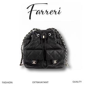 香奶奶 B手工坊 双肩包 黑色