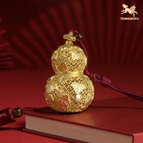 铜师傅《福禄万代》客厅桌面铜葫芦挂件 家居装饰工艺品 节日礼物