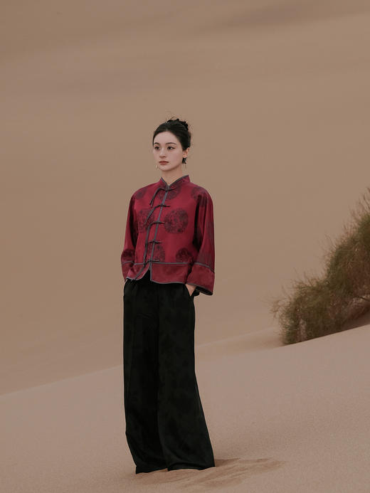 盛唐婧 |福禄新中式国风库缎外套 商品图0