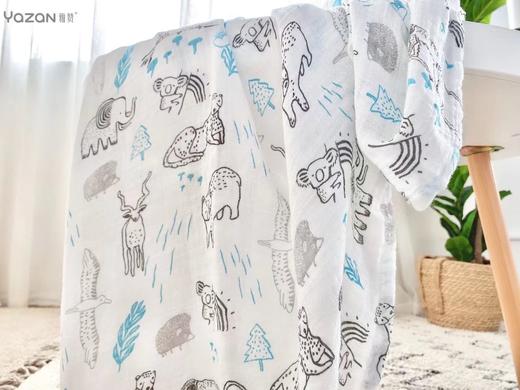 雅赞双层纱布印花毯  110x115 商品图1