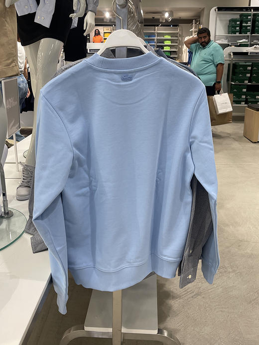 Lacoste/法国鳄鱼 男士圆领纯棉鳄鱼印花套头长袖卫衣 SH8202 商品图2