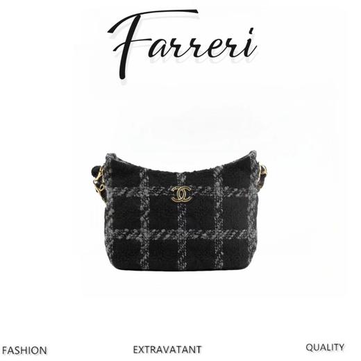 香奶奶  新款 粗花呢腋下包 商品图0