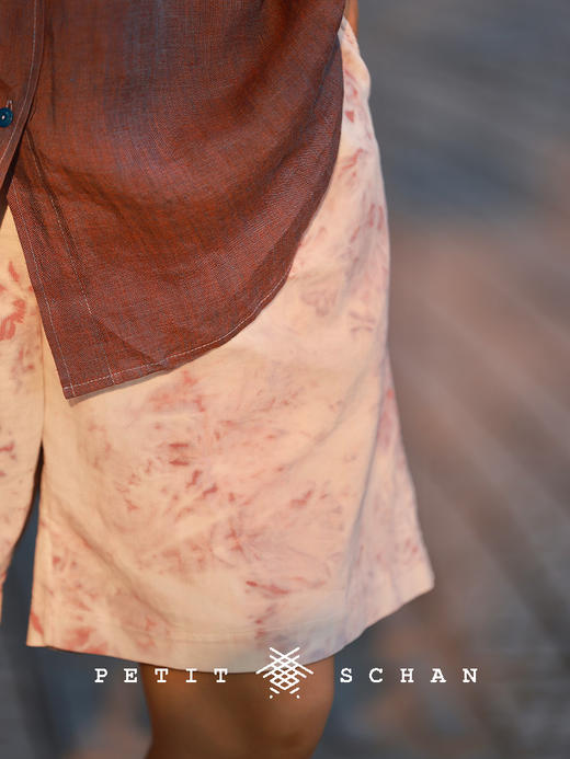 PETIT SCHAN小闪 CLO#580 Bri has bloomed flowers 布里生花 日本笼染纯棉灯芯绒直筒短裤 商品图4