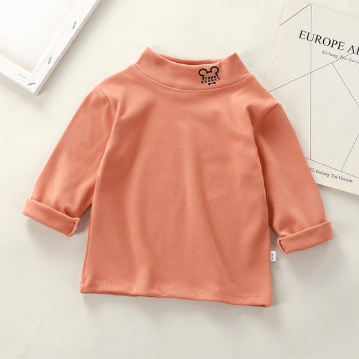 【德绒打底39.9任选2件！】儿童德绒半高领打底衫 领口印花A类 宝宝秋冬长袖t恤 秋冬季打底上衣-QQ 商品图10