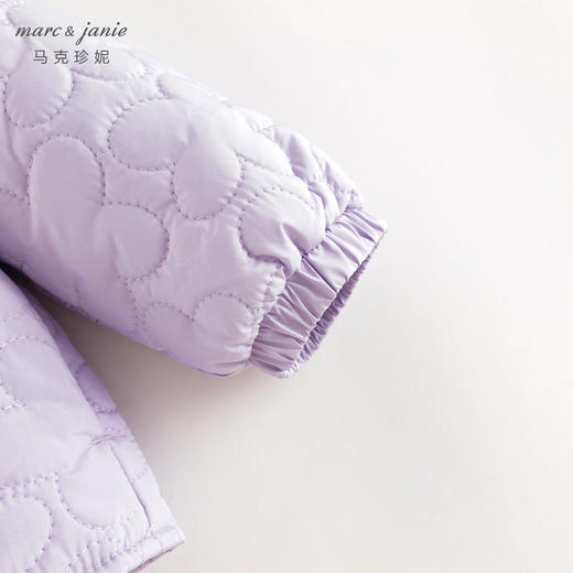 马克珍妮女童立体小花翻领外套宝宝棉衣儿童棉服秋冬新款241017 商品图4