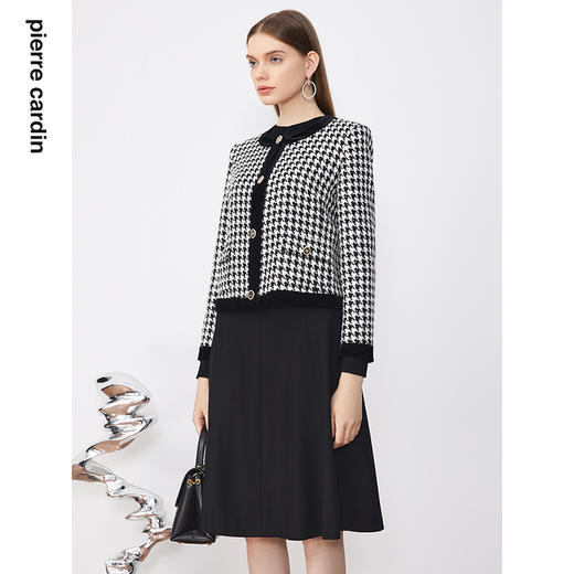 皮尔卡丹女装西装法式淑女小香风通勤知性外套P3311U3986B0
 商品图0