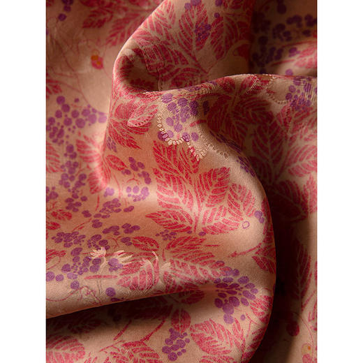 丁摩 真丝非遗香云纱提花国风气质上衣桑蚕丝斜门襟衬衣秋季新4ZF-SYD142 商品图3