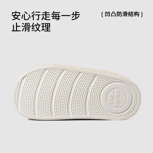 朴西扶桑棉拖鞋简约女士冬天室内家居加厚保暖家用毛绒拖鞋情侣 商品图3