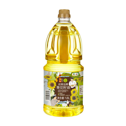 中粮初萃 压榨葵花籽油1.8L 中粮食用油 商品图4