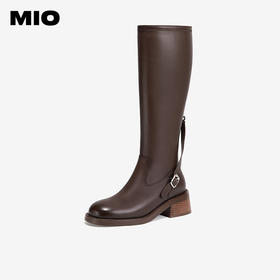 MIO米奥冬季增高厚底瘦瘦靴质感高级长筒靴百搭靴子女M245895532