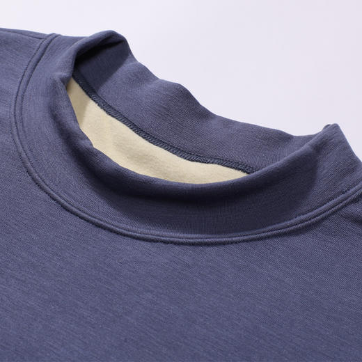 都市丽人都市锋尚保暖衣舒暖单件上衣天丝德绒膨体绒中厚男士保暖衣单件FWT5A2 商品图4