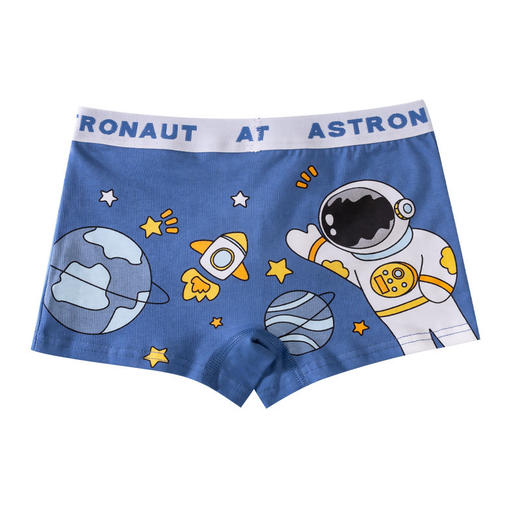 【4条装】儿童内裤婴儿宝宝四角裤抗菌透气精梳棉男童短裤中大童平角裤 商品图4