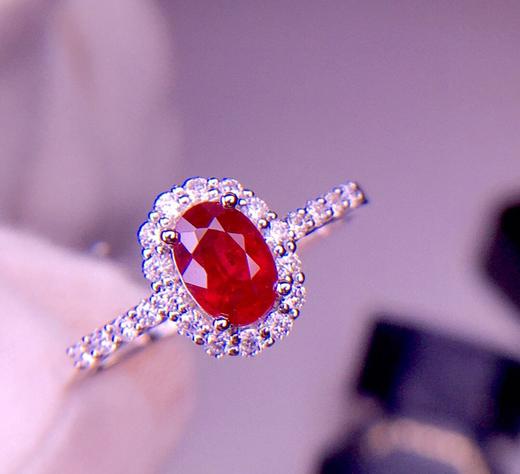 0.78克拉红宝石戒指 商品图0