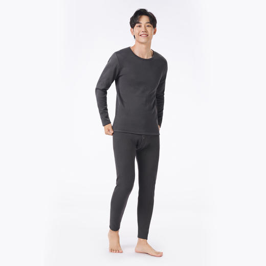 都市丽人都市锋尚保暖衣强暖套装导电丝-牛奶暖暖衣厚男士保暖衣套装FWT2A3 商品图1