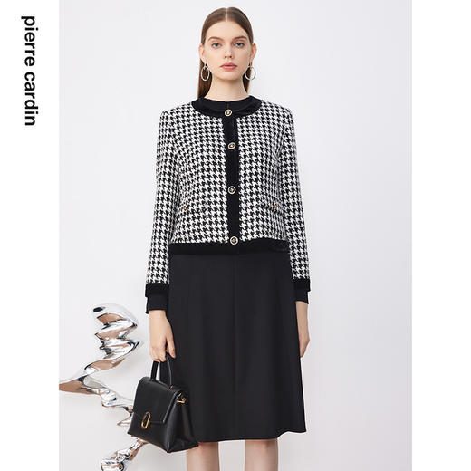 皮尔卡丹女装西装法式淑女小香风通勤知性外套P3311U3986B0
 商品图1
