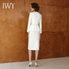 IWY/白色长袖圆领西装半裙两件套气质时尚*收腰显瘦职业套裙CS14306 商品缩略图3